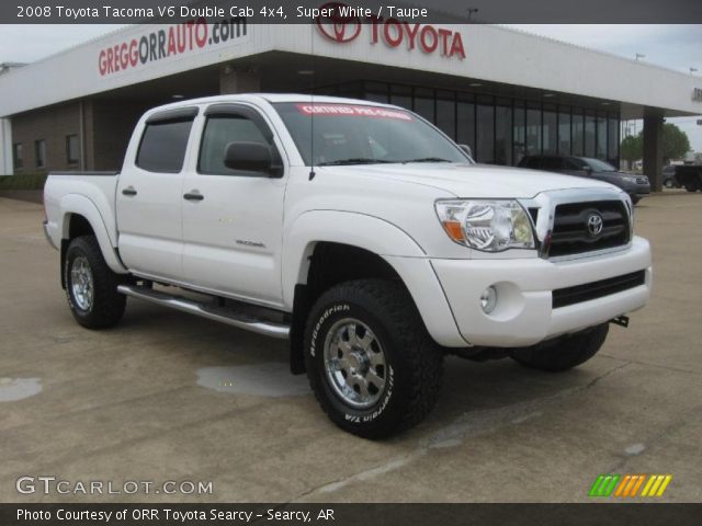 2008 Toyota Tacoma V6 Double Cab 4x4 in Super White