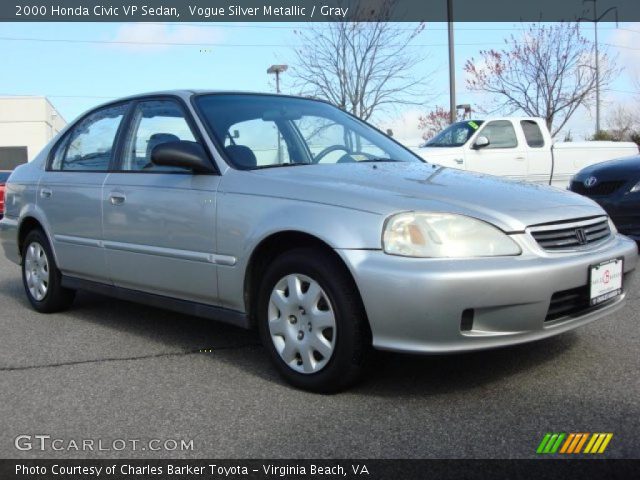 2000 Honda Civic VP Sedan in Vogue Silver Metallic