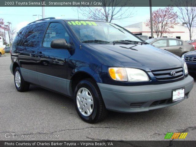 2003 Toyota Sienna LE in Stratosphere Blue Mica