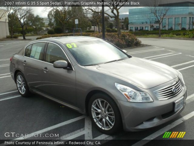 2007 Infiniti G 35 S Sport Sedan in Platinum Graphite Metallic