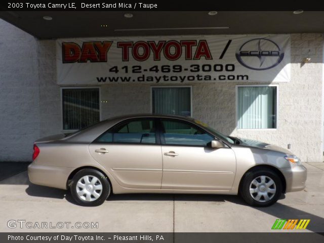 2003 Toyota Camry LE in Desert Sand Mica