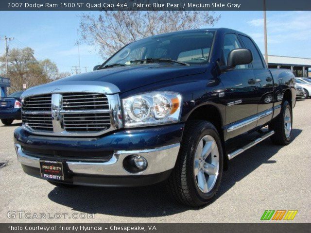 2007 Dodge Ram 1500 ST Quad Cab 4x4 in Patriot Blue Pearl
