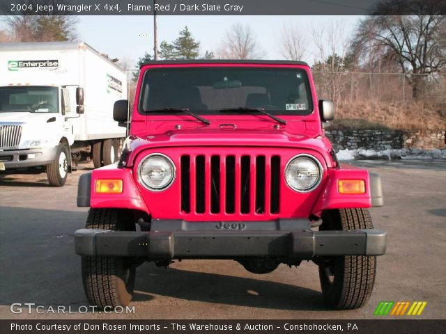 2004 Jeep Wrangler X 4x4 in Flame Red
