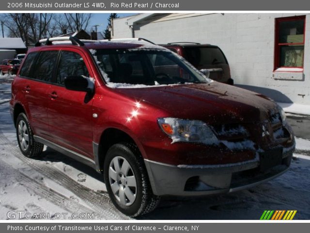 2006 Mitsubishi Outlander LS 4WD in Rio Red Pearl