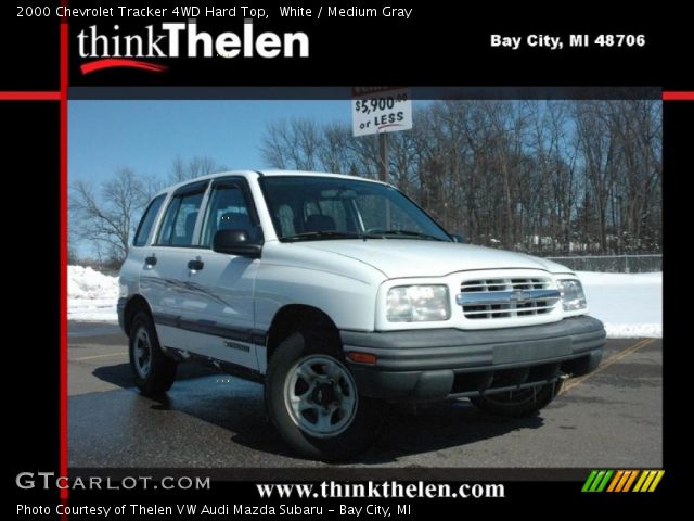 2000 Chevrolet Tracker 4WD Hard Top in White