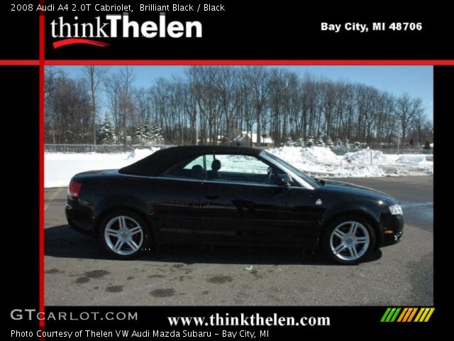 2008 Audi A4 2.0T Cabriolet in Brilliant Black