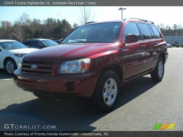 2004 Toyota Highlander I4 in Sundown Red Pearl