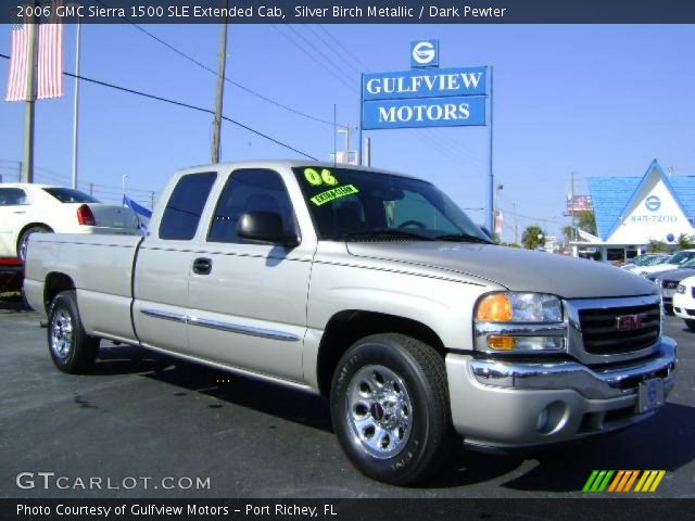 2006 GMC Sierra 1500 SLE Extended Cab in Silver Birch Metallic