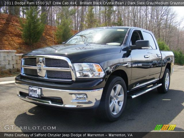 2011 Dodge Ram 1500 SLT Crew Cab 4x4 in Brilliant Black Crystal Pearl
