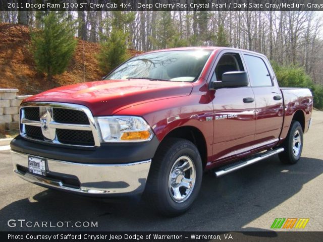 2011 Dodge Ram 1500 ST Crew Cab 4x4 in Deep Cherry Red Crystal Pearl
