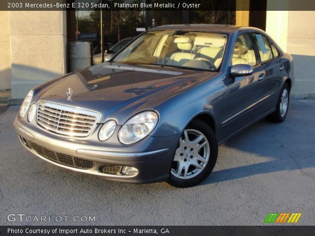 2003 Mercedes-Benz E 320 Sedan in Platinum Blue Metallic