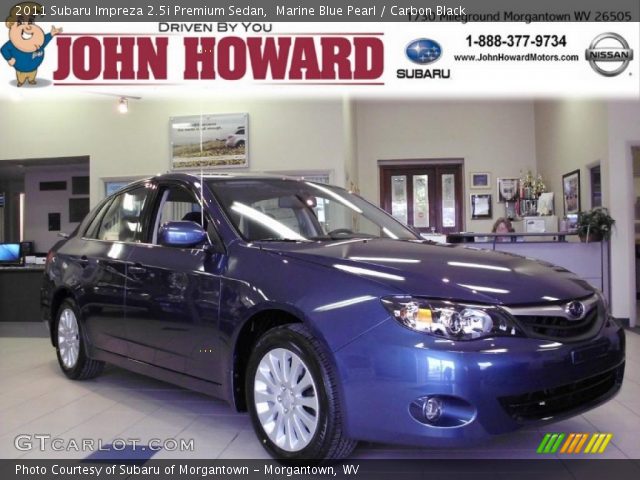 2011 Subaru Impreza 2.5i Premium Sedan in Marine Blue Pearl