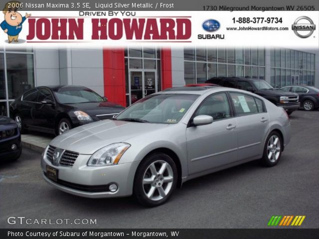 2006 Nissan Maxima 3.5 SE in Liquid Silver Metallic