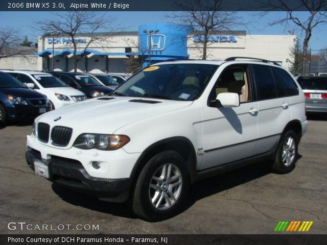 2006 BMW X5 3.0i in Alpine White