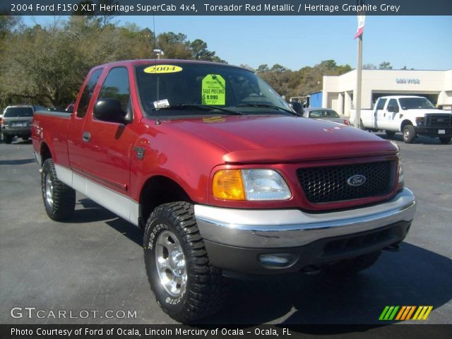 2004 Ford F150 XLT Heritage SuperCab 4x4 in Toreador Red Metallic
