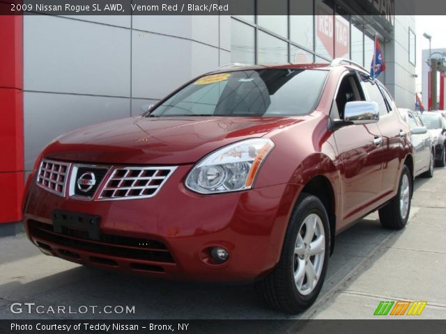 2009 Nissan Rogue SL AWD in Venom Red