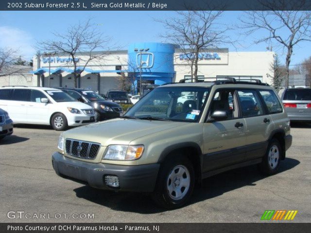 2002 Subaru Forester 2.5 L in Sierra Gold Metallic