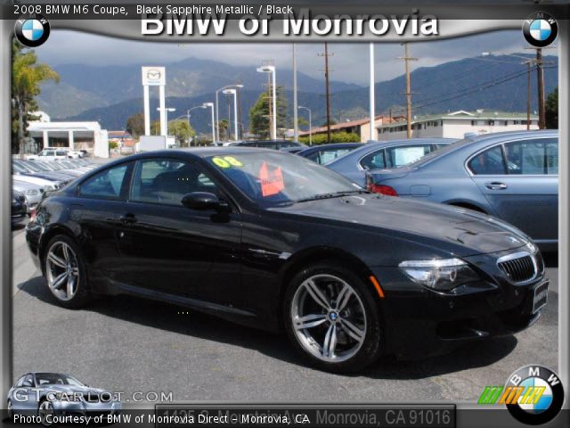 2008 BMW M6 Coupe in Black Sapphire Metallic