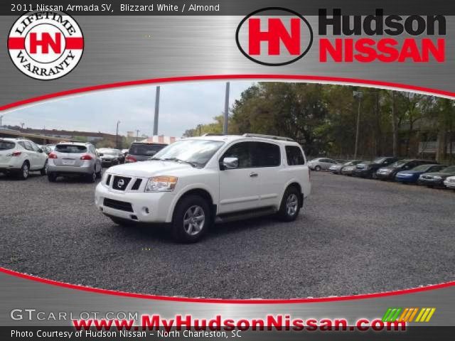 2011 Nissan Armada SV in Blizzard White