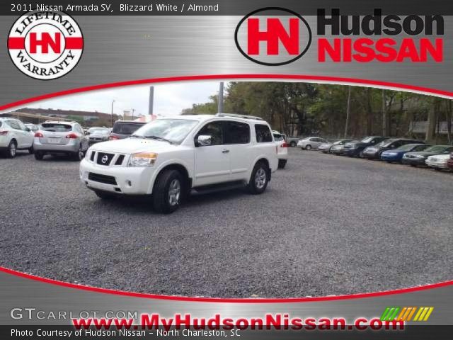 2011 Nissan Armada SV in Blizzard White