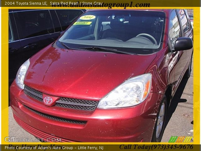 2004 Toyota Sienna LE in Salsa Red Pearl