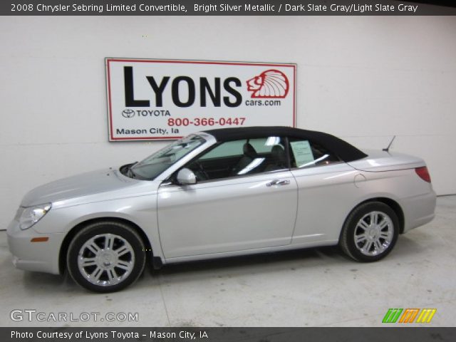 2008 Chrysler Sebring Limited Convertible in Bright Silver Metallic