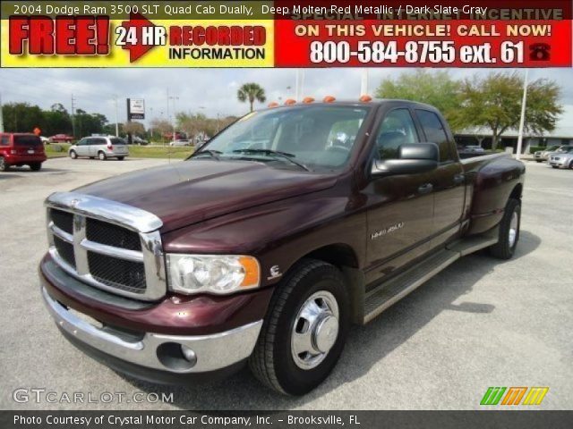 2004 Dodge Ram 3500 SLT Quad Cab Dually in Deep Molten Red Metallic
