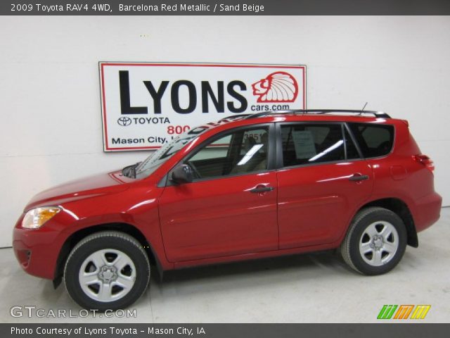 2009 Toyota RAV4 4WD in Barcelona Red Metallic