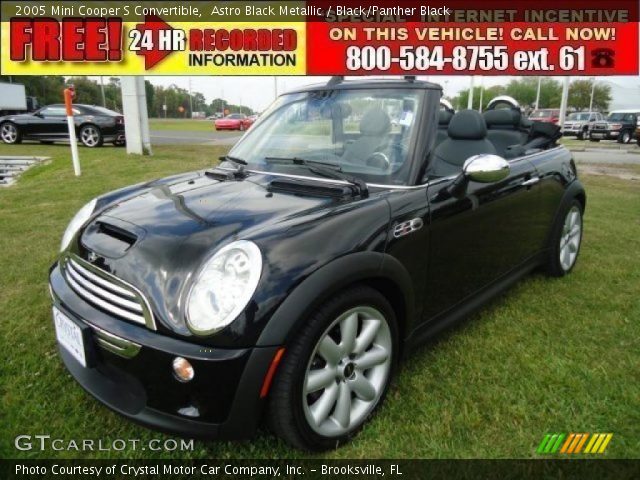 2005 Mini Cooper S Convertible in Astro Black Metallic