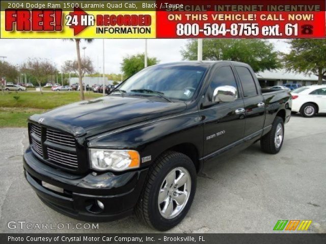 2004 Dodge Ram 1500 Laramie Quad Cab in Black