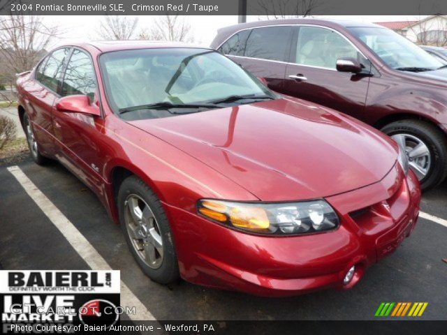 2004 Pontiac Bonneville SLE in Crimson Red