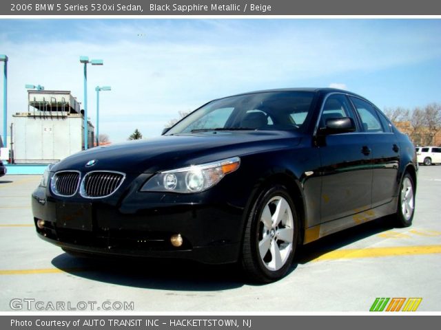 2006 BMW 5 Series 530xi Sedan in Black Sapphire Metallic