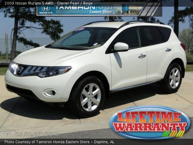 2009 Nissan Murano S AWD in Glacier Pearl