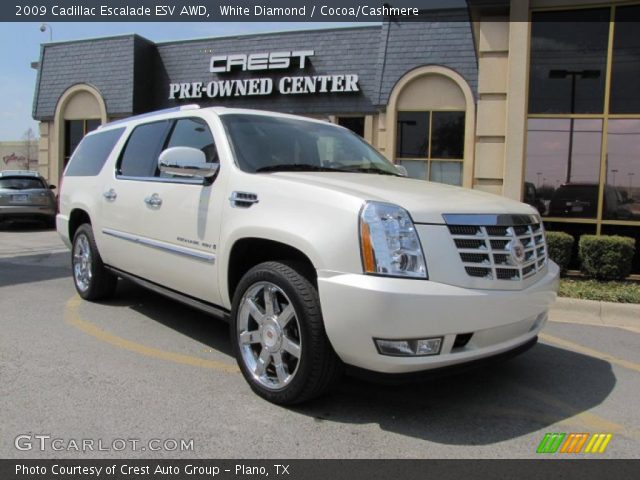 2009 Cadillac Escalade ESV AWD in White Diamond