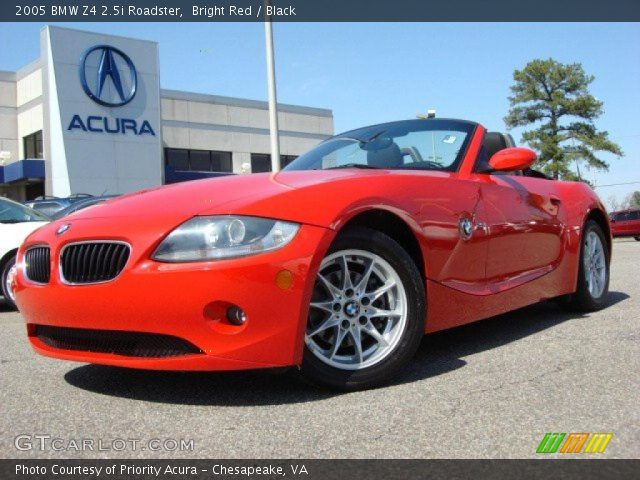 2005 BMW Z4 2.5i Roadster in Bright Red