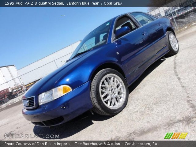 1999 Audi A4 2.8 quattro Sedan in Santorin Blue Pearl