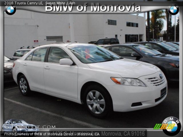 2008 Toyota Camry LE in Super White