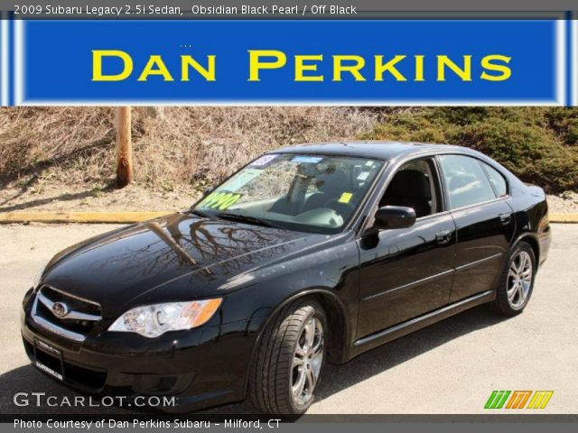 2009 Subaru Legacy 2.5i Sedan in Obsidian Black Pearl