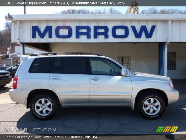 2002 Toyota Highlander Limited 4WD in Millennium Silver Metallic