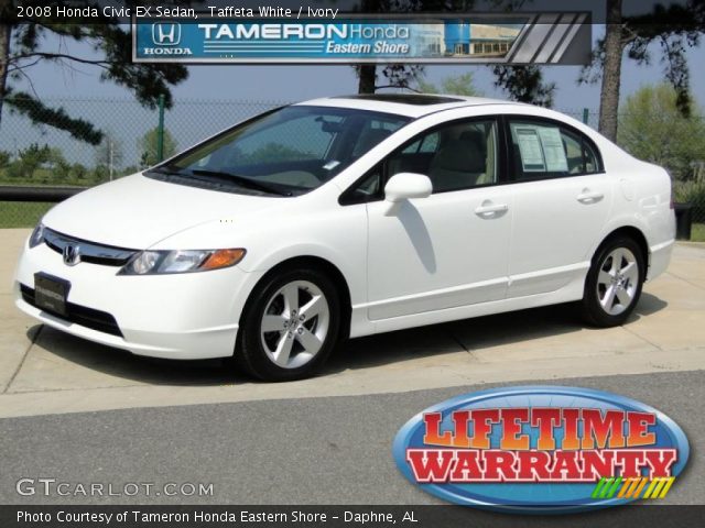 2008 Honda Civic EX Sedan in Taffeta White