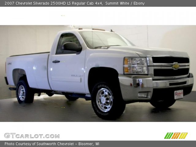 2007 Chevrolet Silverado 2500HD LS Regular Cab 4x4 in Summit White