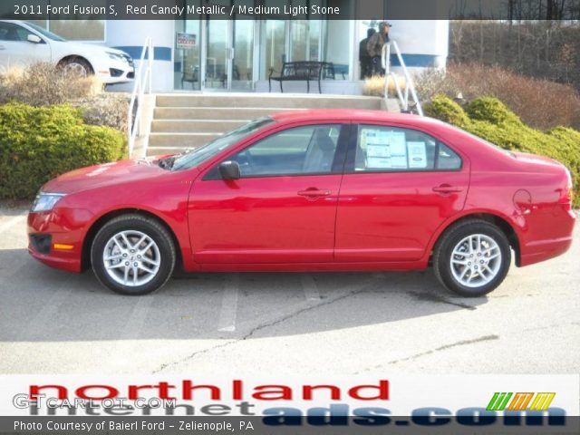 2011 Ford Fusion S in Red Candy Metallic