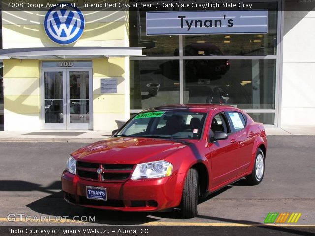 2008 Dodge Avenger SE in Inferno Red Crystal Pearl