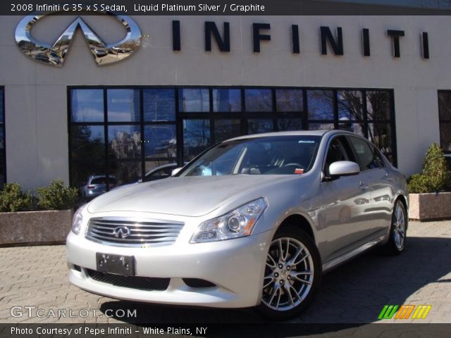 2008 Infiniti G 35 x S Sedan in Liquid Platinum Silver