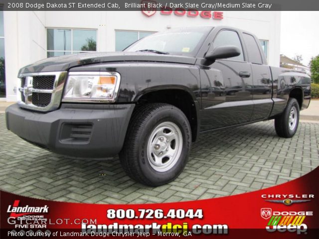 2008 Dodge Dakota ST Extended Cab in Brilliant Black