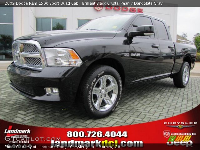 2009 Dodge Ram 1500 Sport Quad Cab in Brilliant Black Crystal Pearl