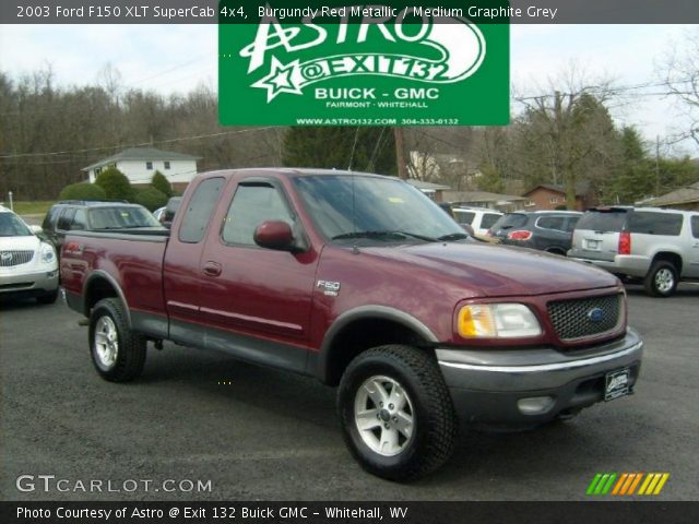 2003 Ford F150 XLT SuperCab 4x4 in Burgundy Red Metallic