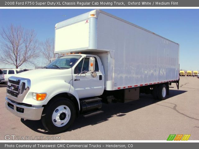 2008 Ford F750 Super Duty XL Chassis Regular Cab Moving Truck in Oxford White