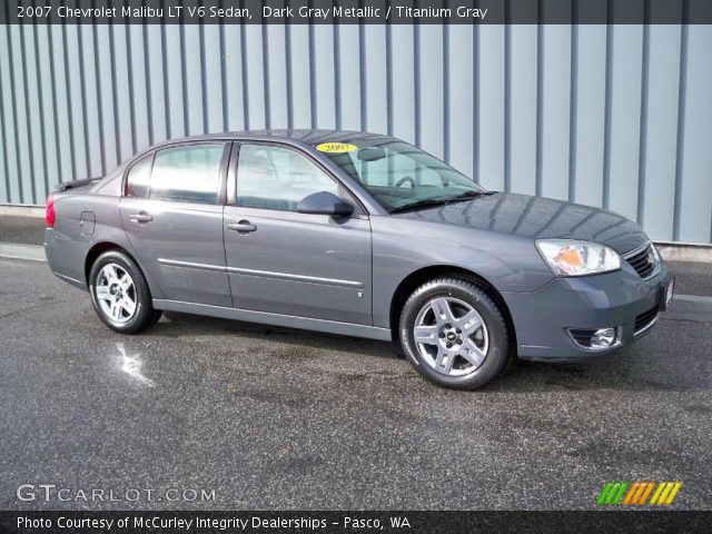 2007 Chevrolet Malibu LT V6 Sedan in Dark Gray Metallic
