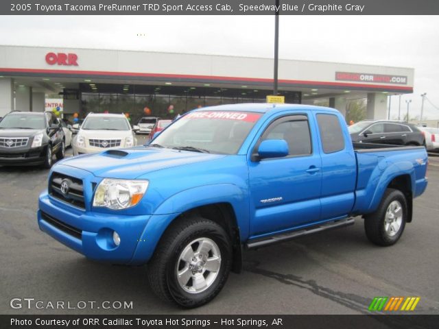 2005 Toyota Tacoma PreRunner TRD Sport Access Cab in Speedway Blue